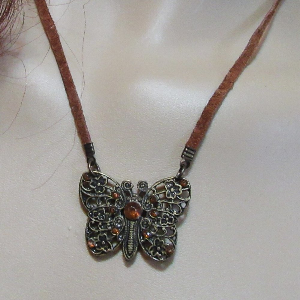 Butterfly Choker Necklace ADD  to a  bundle 4 for $20.00 to get discount